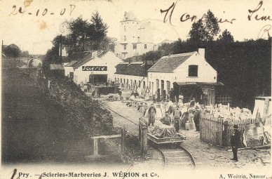 Pry, Scierie-Marberies J. Wérion et Cie 1908.jpg